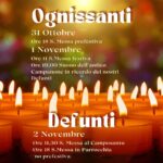 Ognissanti – Commemorazione dei Defunti: Orari Celebrazioni